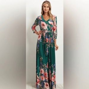 Pinkblush maternity dress XL, floral print. Maternity pictures